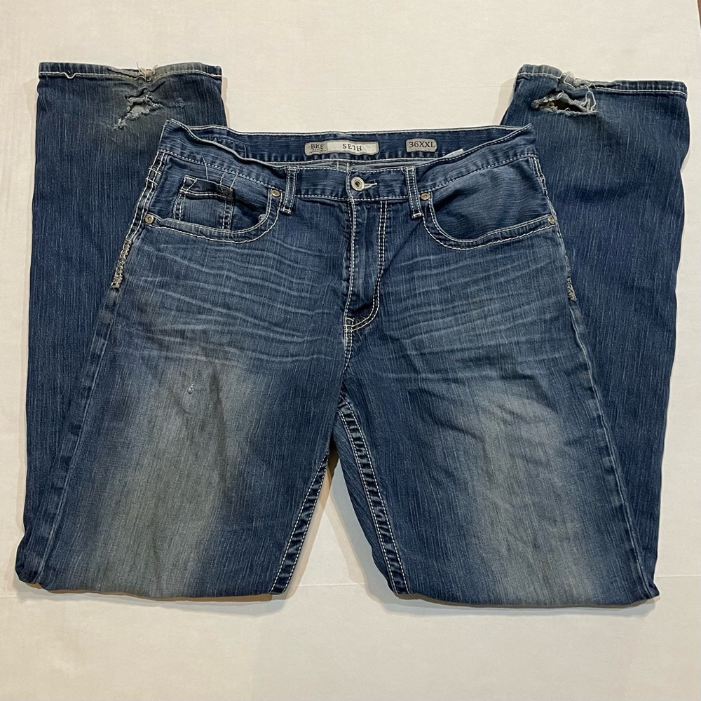Buckle BKE SETH 36XXL Straight Leg Denim Blue Jeans